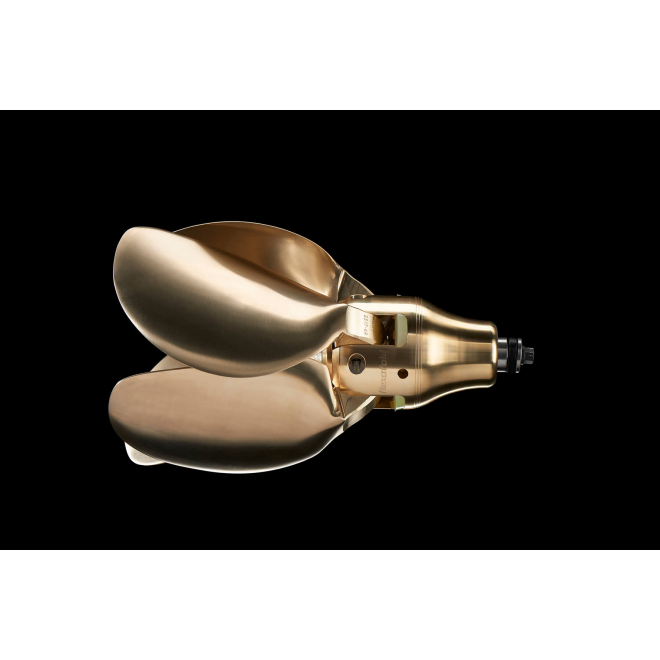 CFTGIW Marine Außenborder Propeller 4-Blatt Edelstahl - 10 Spline Für 25-30 PS Motoren